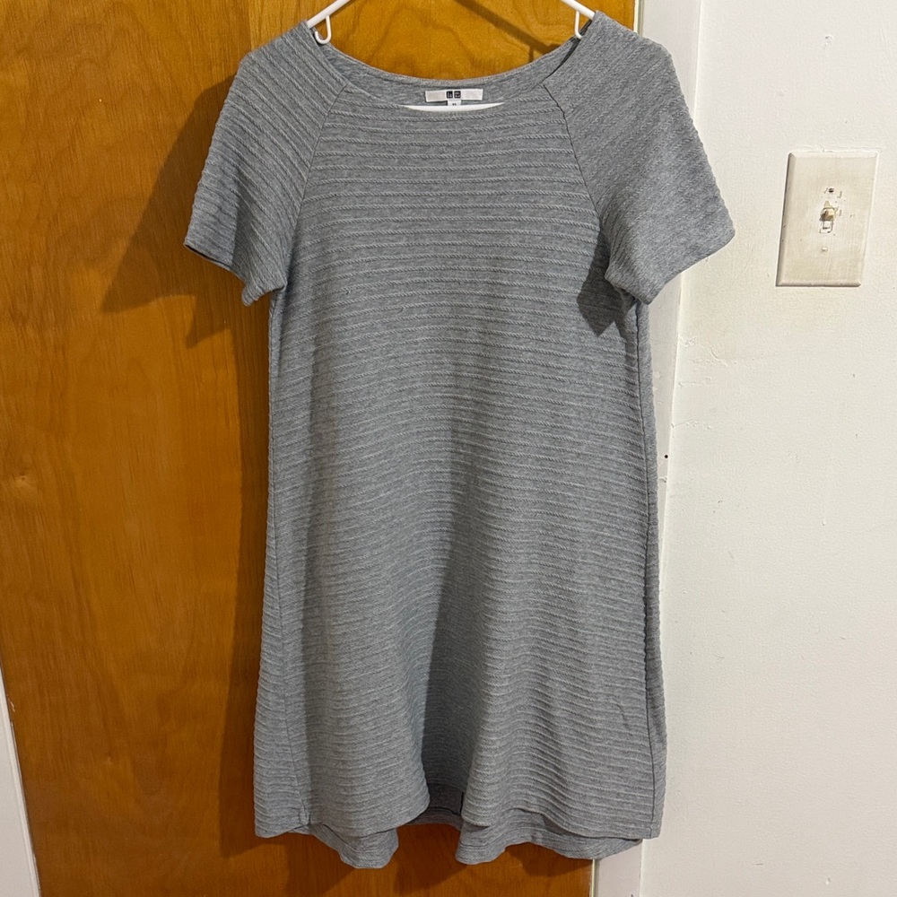 Uniqlo Gray Ribbed Dress